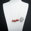 日本阿卡正红珊瑚锁骨链-红掌柜