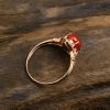 日本珊瑚戒指-红掌柜珠宝