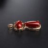 阿卡红珊瑚吊坠-红掌柜