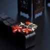 阿卡红珊瑚花胸针 - 红掌柜