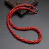 意大利沙丁红珊瑚三股圆珠项链-红掌柜