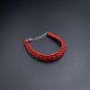 天然沙丁珊瑚豆形手链-红掌柜