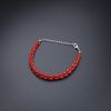意大利沙丁红珊瑚米珠手链-红掌柜