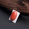 天然momo橘红珊瑚戒面 - 红掌柜