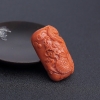 momo橘红珊瑚龙牌吊坠 - 红掌柜