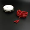 7.5mm天然沙丁深红珊瑚佛珠-红掌柜
