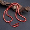 7.5mm天然沙丁朱红珊瑚108佛珠-红掌柜
