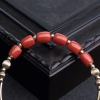 14K金镶意大利天然朱红珊瑚桶珠手环-红掌柜