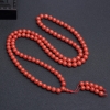 意大利天然沙丁朱红珊瑚108佛珠-红掌柜