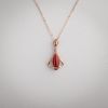 日本天然阿卡红珊瑚吊坠-红掌柜