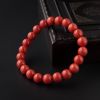 意大利天然沙丁红珊瑚圆珠手串-红掌柜