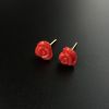 珊瑚耳钉-红掌柜