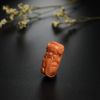 天然MOMO红珊瑚财神吊坠-红掌柜