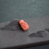 天然MOMO橘色珊瑚寿星挂件-红掌柜