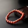 天然MOMO红珊瑚桶珠手串-红掌柜