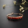 18K金镶日本天然阿卡珊瑚手镯-红掌柜