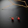 红珊瑚耳环-红掌柜