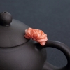 天然深水橘色珊瑚戒面-红掌柜