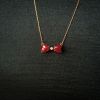 阿卡红珊瑚锁骨链-红掌柜