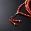 珊瑚圆珠项链 - 红掌柜