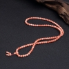 台湾天然橘色珊瑚108佛珠-红掌柜