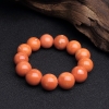 台湾天然橘色珊瑚手串-红掌柜