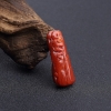 日本天然正红珊瑚灵猴献寿吊坠-红掌柜
