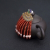 意大利沙丁朱红珊瑚吊坠-红掌柜