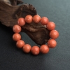 台湾16mmMOMO橘色珊瑚单圈手串-红掌柜