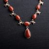 18k金镶日本珊瑚项链-红掌柜