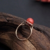 橘红珊瑚戒指 - 红掌柜