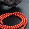 意大利天然沙丁朱红珊瑚佛珠-红掌柜
