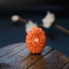 台湾天然MOMO红珊瑚福喜吊坠-红掌柜