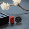 天然阿卡珊瑚吊坠 - 红掌柜