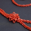 意大利沙丁朱红珊瑚毛衣链 - 红掌柜