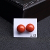 意大利天然沙丁朱红珊瑚圆珠-红掌柜