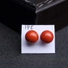 意大利天然沙丁朱红珊瑚圆珠-红掌柜