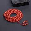 意大利沙丁朱红珊瑚108佛珠-红掌柜