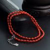 意大利沙丁红珊瑚项链-红掌柜