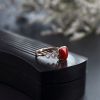 日本天然阿卡红珊瑚戒指-红掌柜