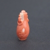 天然MOMO粉红珊瑚花瓶吊坠-红掌柜