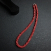 意大利天然沙丁红珊瑚三股项链 - 红掌柜