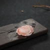 天然珊瑚牡丹花吊坠-红掌柜