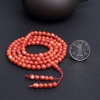 MOMO橘红珊瑚108佛珠-红掌柜