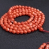 天然MOMO橘色珊瑚108佛珠-红掌柜