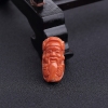 台湾天然MOMO橘色珊瑚财神吊坠-红掌柜