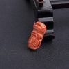 天然MOMO橘色珊瑚财神吊坠-红掌柜