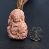 MOMO粉色珊瑚黄财神吊坠-红掌柜