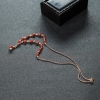 18K金镶钻天然阿卡正红珊瑚项链-红掌柜