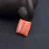 天然MOMO橘色珊瑚戒面-红掌柜